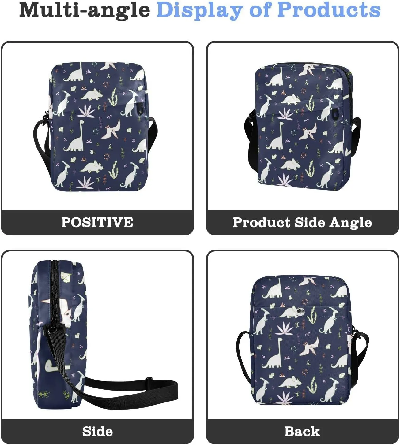 Oyihfvs Messenger Bag, Men's Crossbody Bag, Women's Crossbody Bag with Adjustable Strap