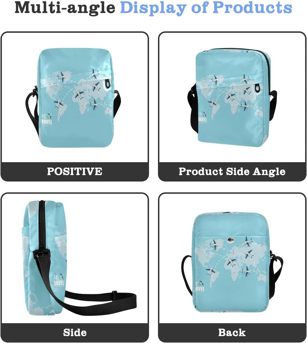 Oyihfvs Messenger Bag, Men's Crossbody Bag, Women's Crossbody Bag with Adjustable Strap