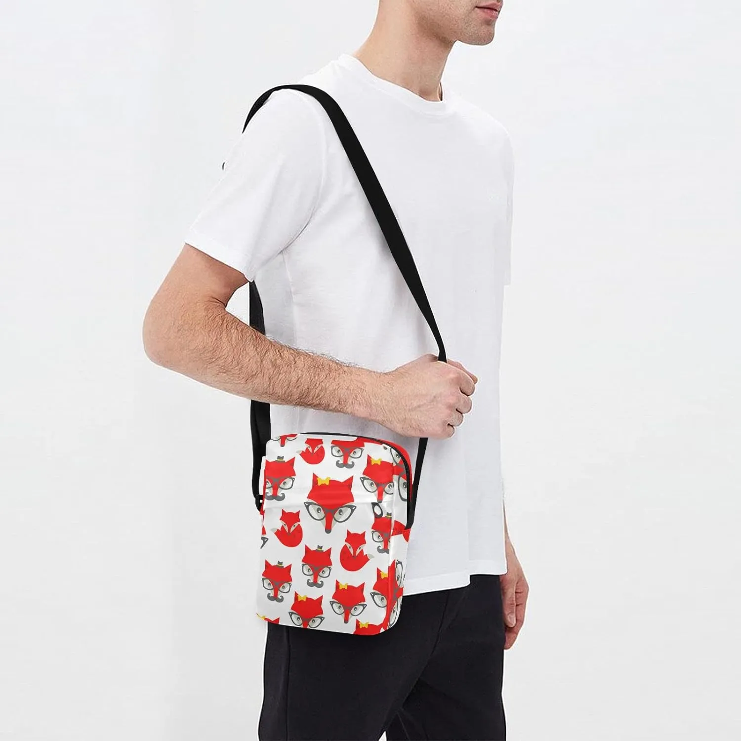Oyihfvs Messenger Bag, Men's Crossbody Bag, Women's Crossbody Bag with Adjustable Strap