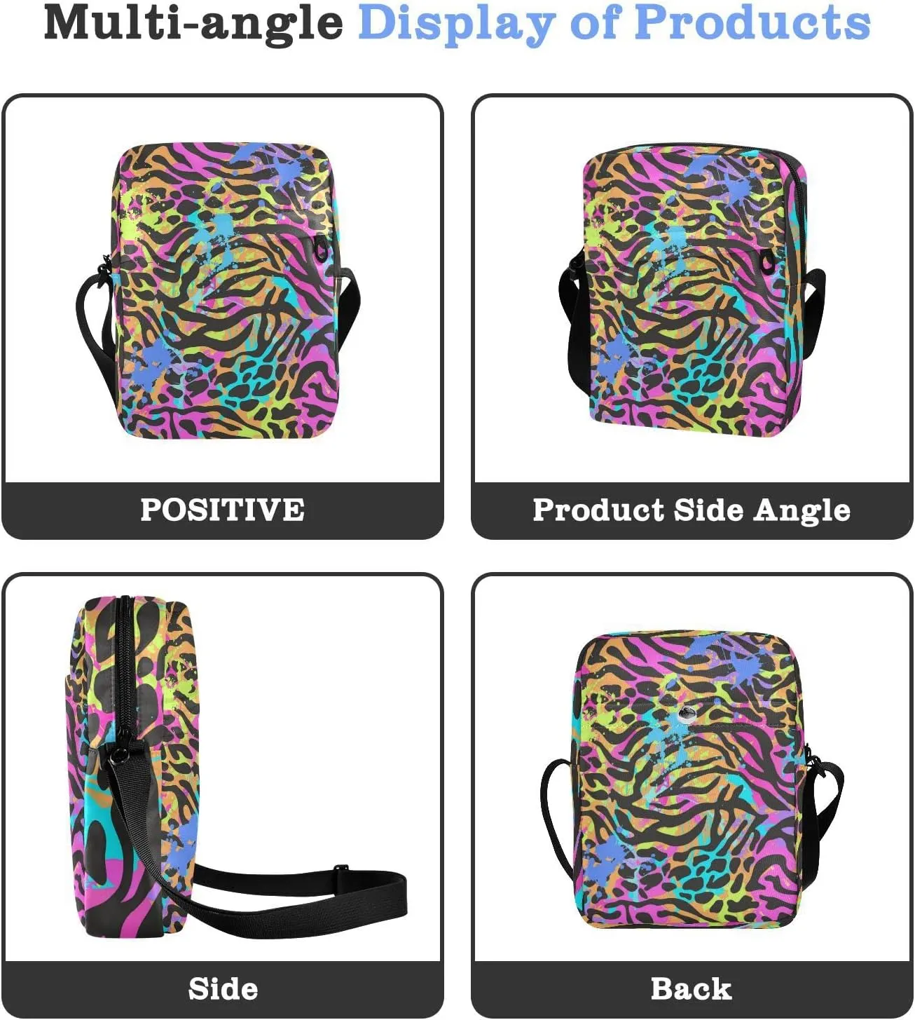 Oyihfvs Messenger Bag, Men's Crossbody Bag, Women's Crossbody Bag with Adjustable Strap