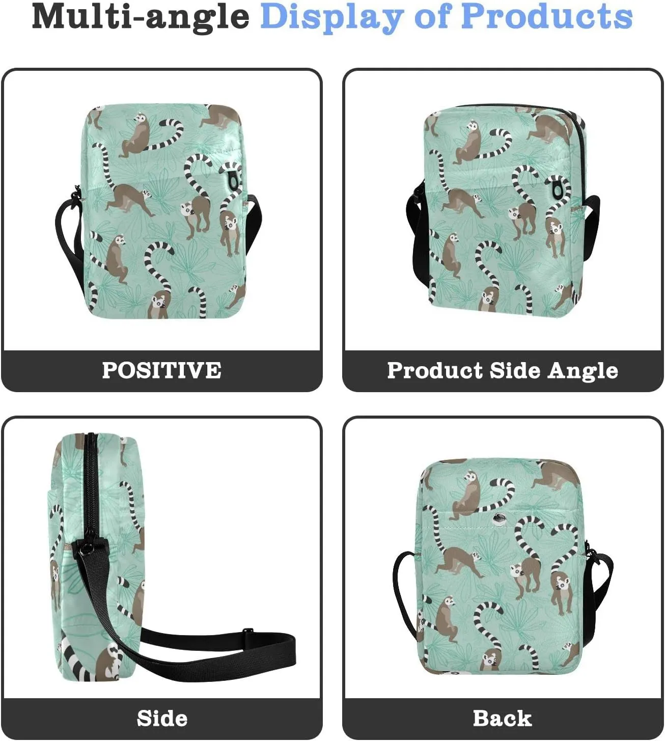 Oyihfvs Messenger Bag, Men's Crossbody Bag, Women's Crossbody Bag with Adjustable Strap