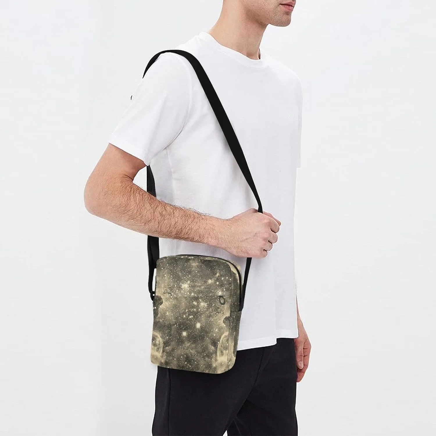 Oyihfvs Messenger Bag, Men's Crossbody Bag, Women's Crossbody Bag with Adjustable Strap