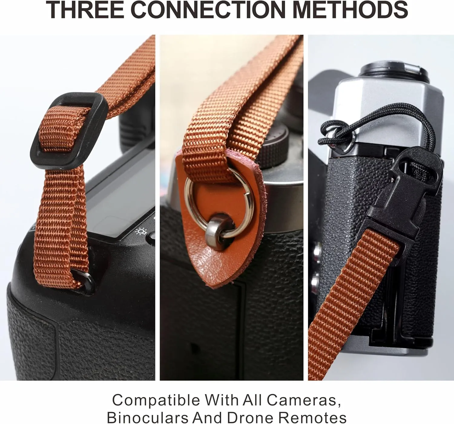 Padwa Lifestyle Cork Camera Strap -2" Top Layer Cowhide Head Camera Straps for Photographers,Natural Log Crackle Art Impressionist Style,Soft Chamois Velvet Padded Strap Quick Release fits All Cameras