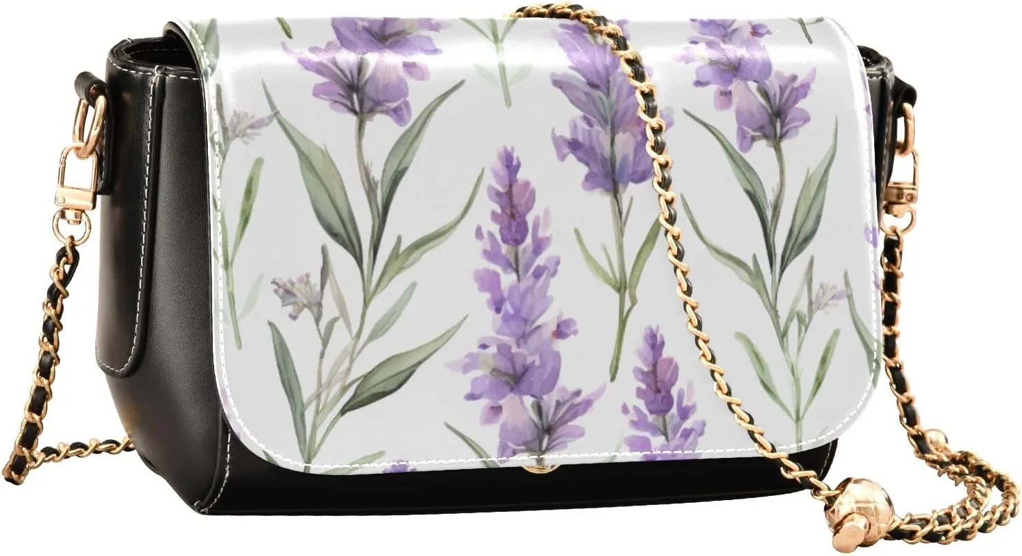Painting of a Whale in the Sky Womens Crossbody Bag Leather, Leather Purses for Women, Shoulder Bag with Magnetic Closure