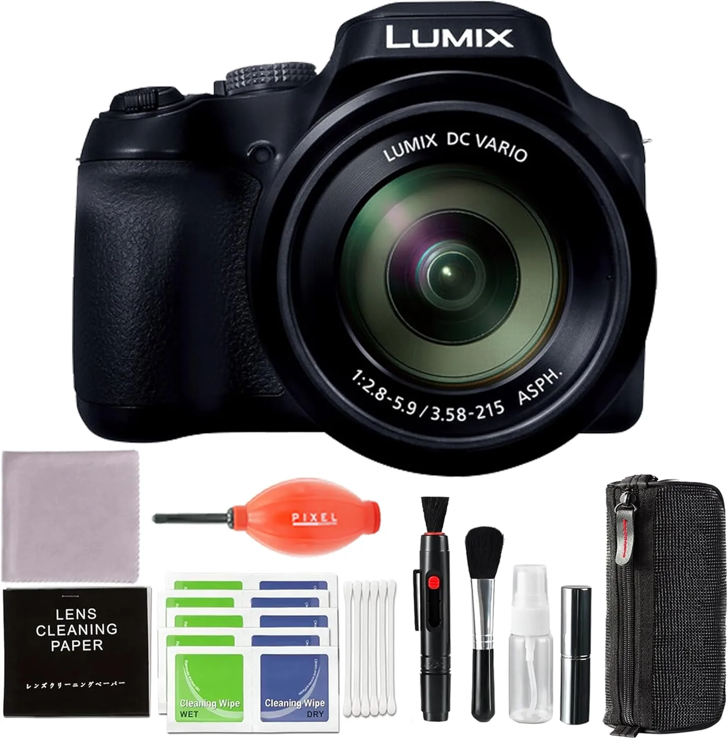 Panasonic Lumix FZ80D Digital Camera with Advanced Accessories and Travel Bundle | DC-FZ80DK | Panasonic Lumix DC-FZ80DK