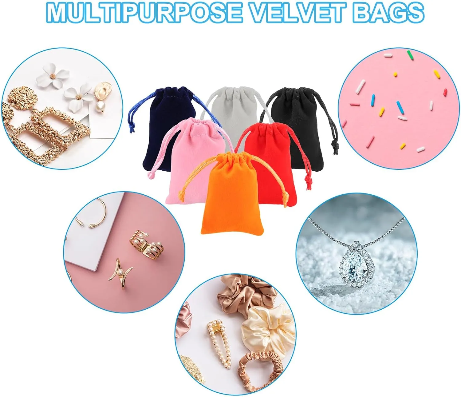 PATIKIL Velvet Gift Bags, 20 Pack 4 x 4.8 Inch Velvet Drawstring Jewelry Pouches Mini Gift Packaging Bag for Wedding Favor Party Birthday Festivals, Peacock Blue