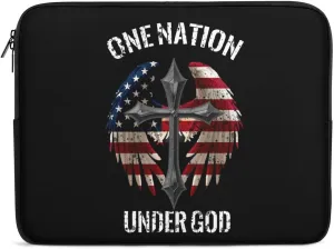 Patriotic America Flag Laptop Sleeve 13/15 Inch Durable Briefcase Cover Shockproof Protective Case Handbags Portable Laptop Bag