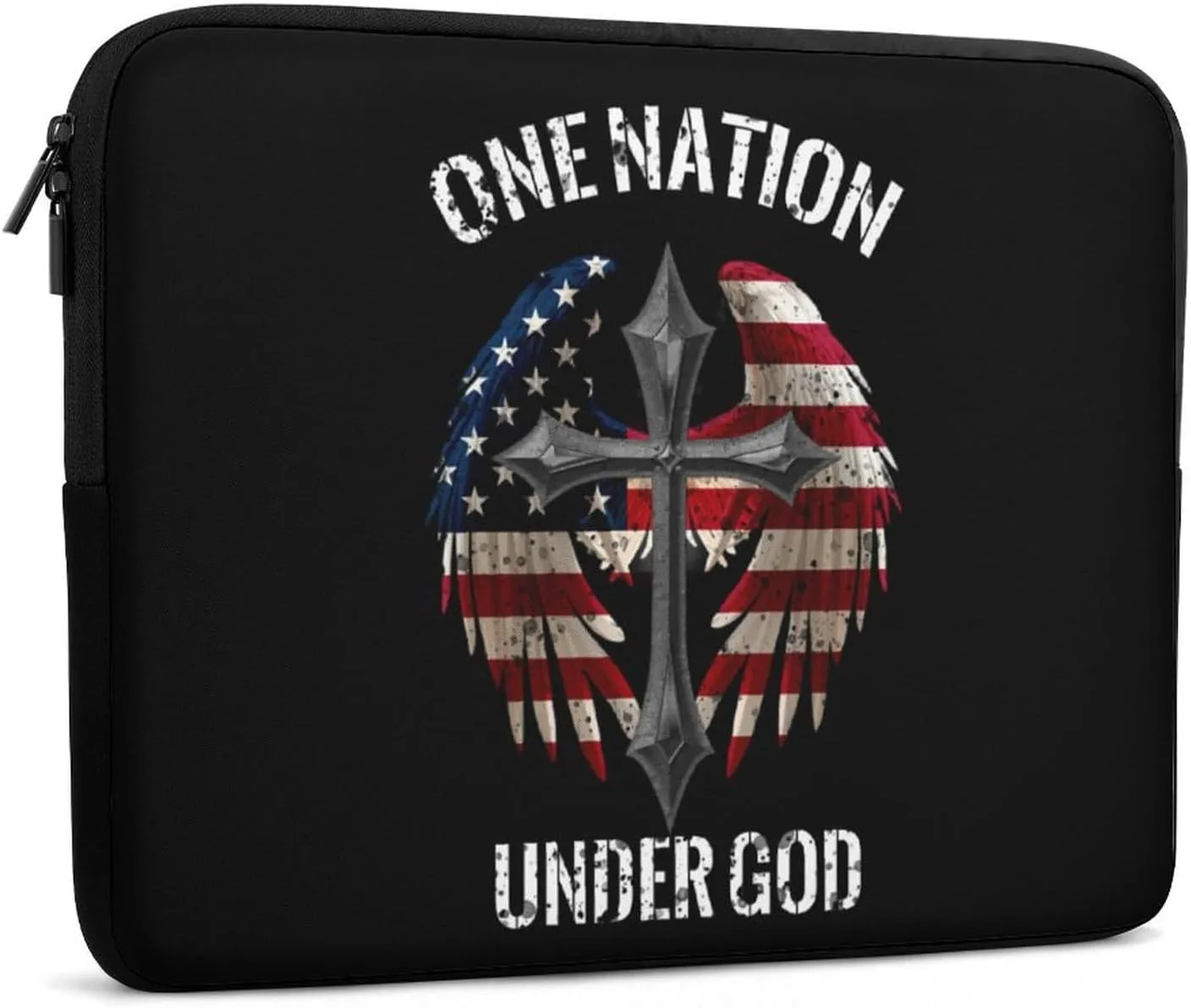 Patriotic America Flag Laptop Sleeve 13/15 Inch Durable Briefcase Cover Shockproof Protective Case Handbags Portable Laptop Bag