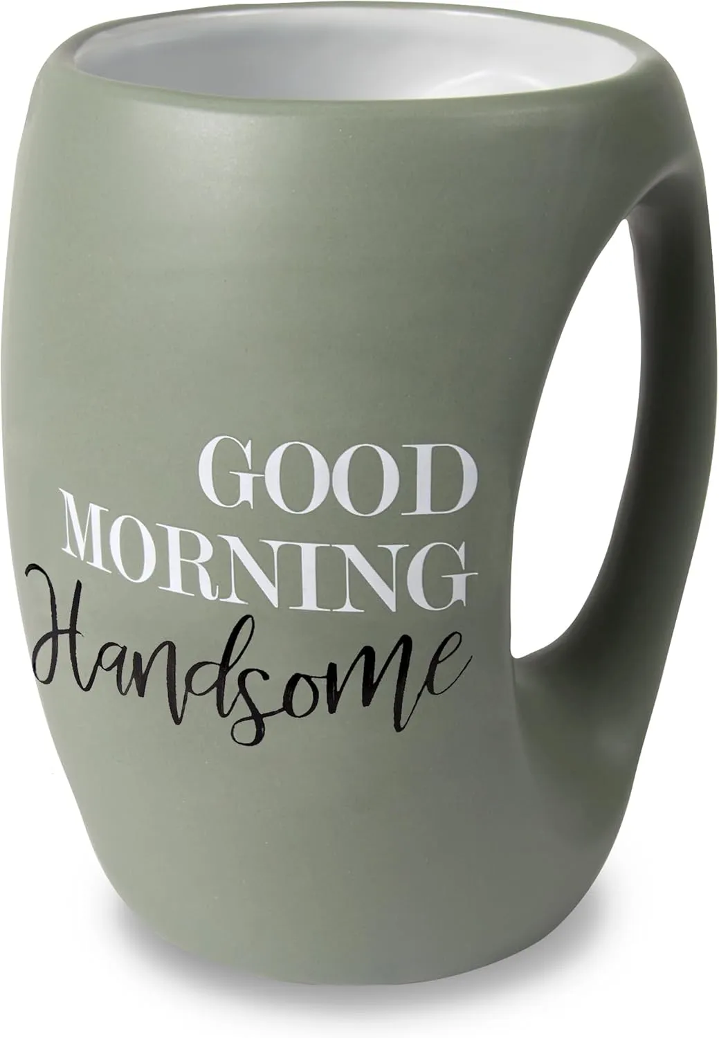 Pavilion Gift Company Good Morning Gorgeous 16 oz Mug, 1 Count (Pack of 1), Green