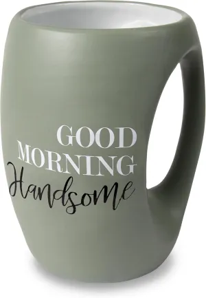 Pavilion Gift Company Good Morning Gorgeous 16 oz Mug, 1 Count (Pack of 1), Green