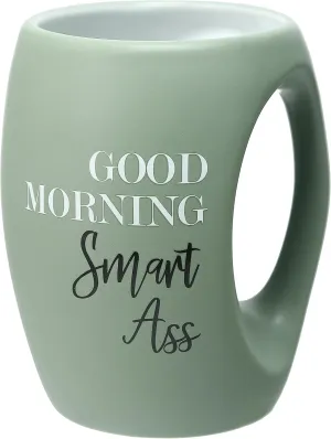 Pavilion Gift Company - Good Morning Smart Ass 16 ounce Large Coffee Cup, Hand Warming Mugs, Funny Coffee Mug, Sarcastic Coffee Mugs For Women, Funny Gifts For Guys, 1 Count, Green