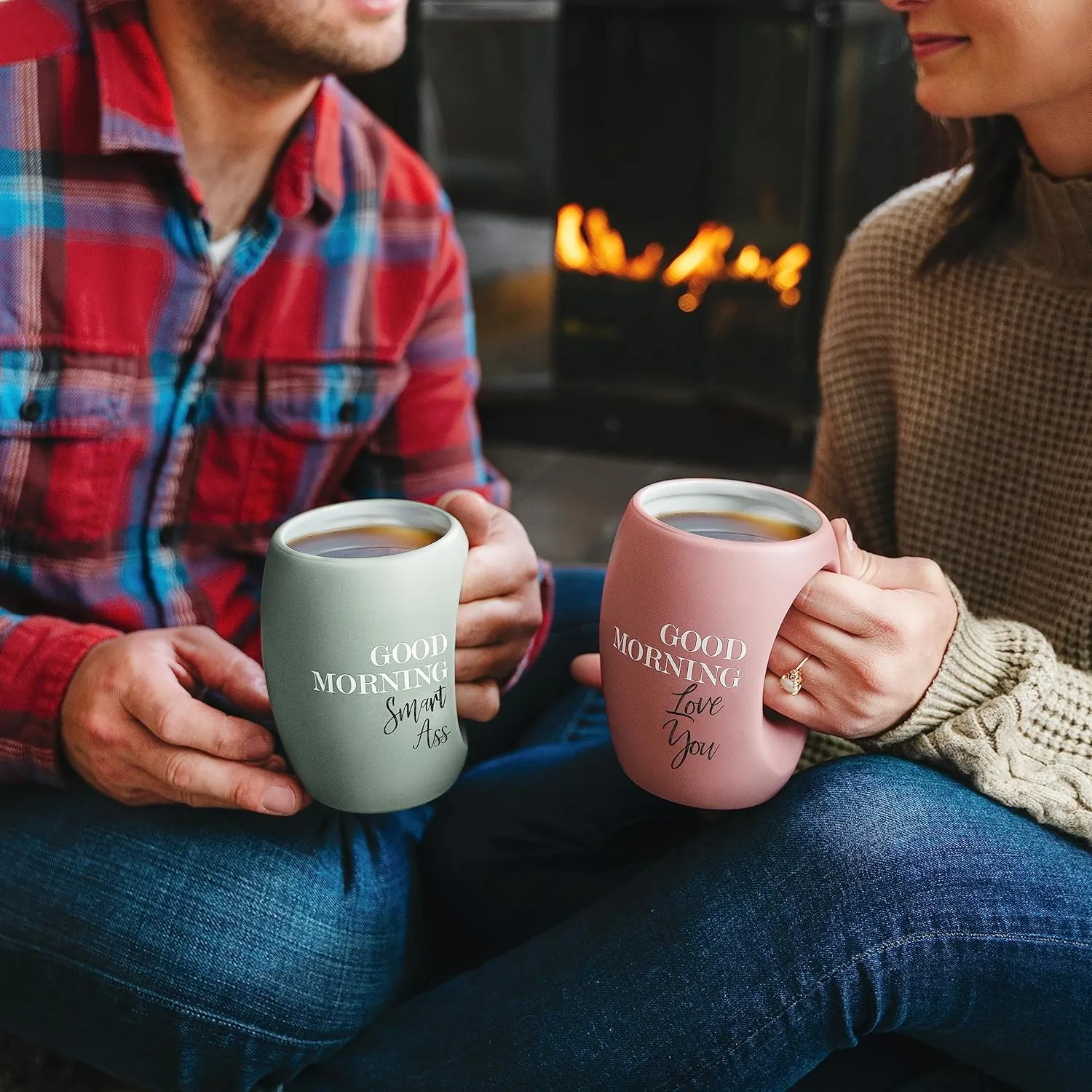 Pavilion Gift Company - Good Morning Smart Ass 16 ounce Large Coffee Cup, Hand Warming Mugs, Funny Coffee Mug, Sarcastic Coffee Mugs For Women, Funny Gifts For Guys, 1 Count, Green