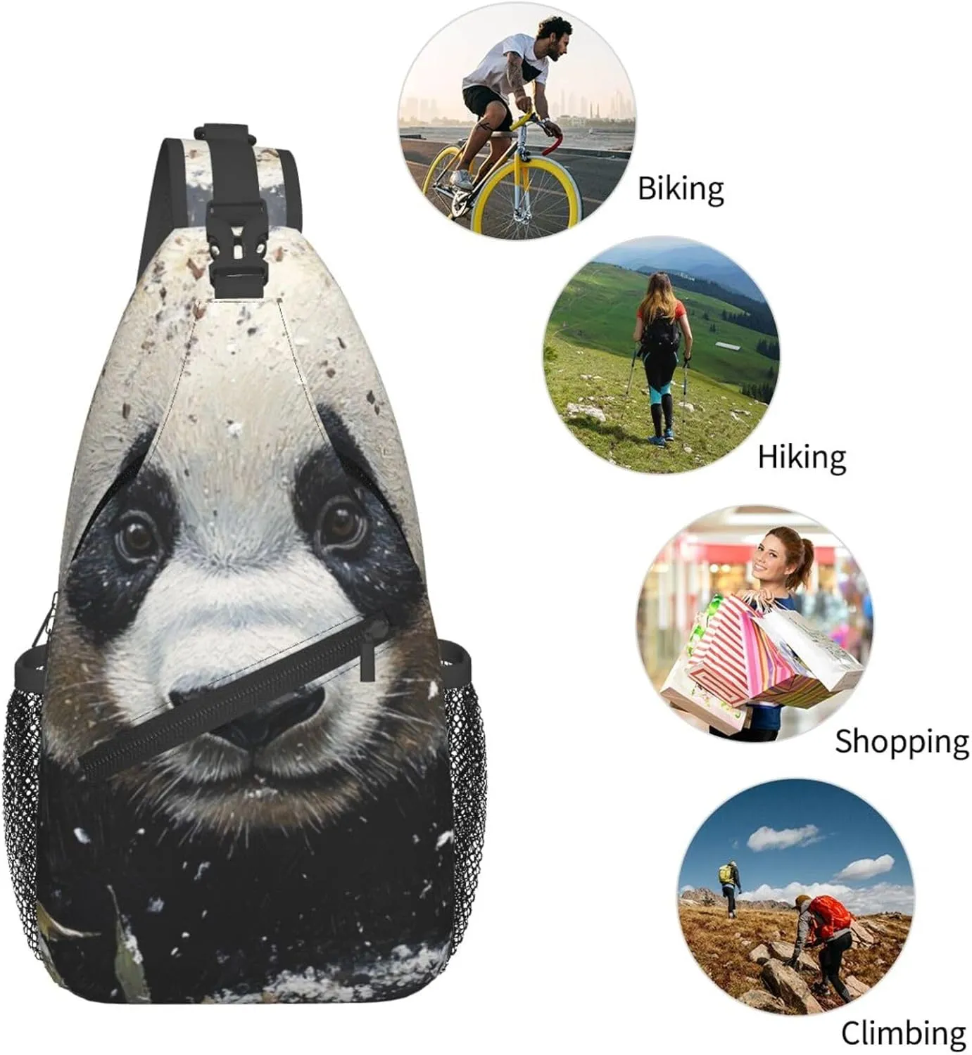 penguins Men's And Women's Small Crossbody Bags Chest Bags Daily Bags Are Suitable For Outdoor Hiking Trips
