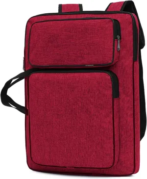 PENINSULA LOVE 8K Art Portfolio Carry Bag Waterproof Artist Portfolio Case Portable Artist Tote Bag Adjustable Art Supplies Storage Backpack Canvas Carrying Case with Tote for Men Women