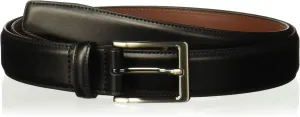 Perry Ellis Men's Portfolio Amigo Dress Belt, Leather, Stitched Edges, Metallic Buckle, 1.5" Width (Available in Big & Tall)