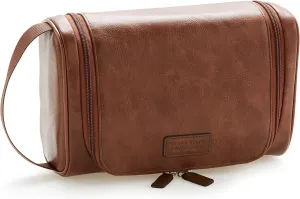 Perry Ellis Men's Portfolio Lugg Burnished Travel Kit Small Leather Goods, One Size