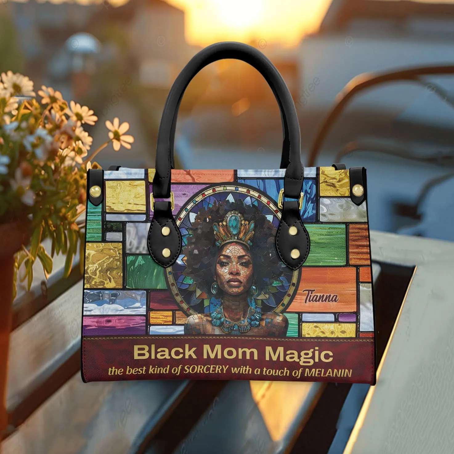 Personalized Handbags for Women, Custom Name Leather Handbags,Mother's Day Gift