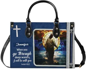 Personalized Leather Handbags for Women, Perfect Gifts for Christian, Handbags, Tote Bag Gift, Mother's Day Gift