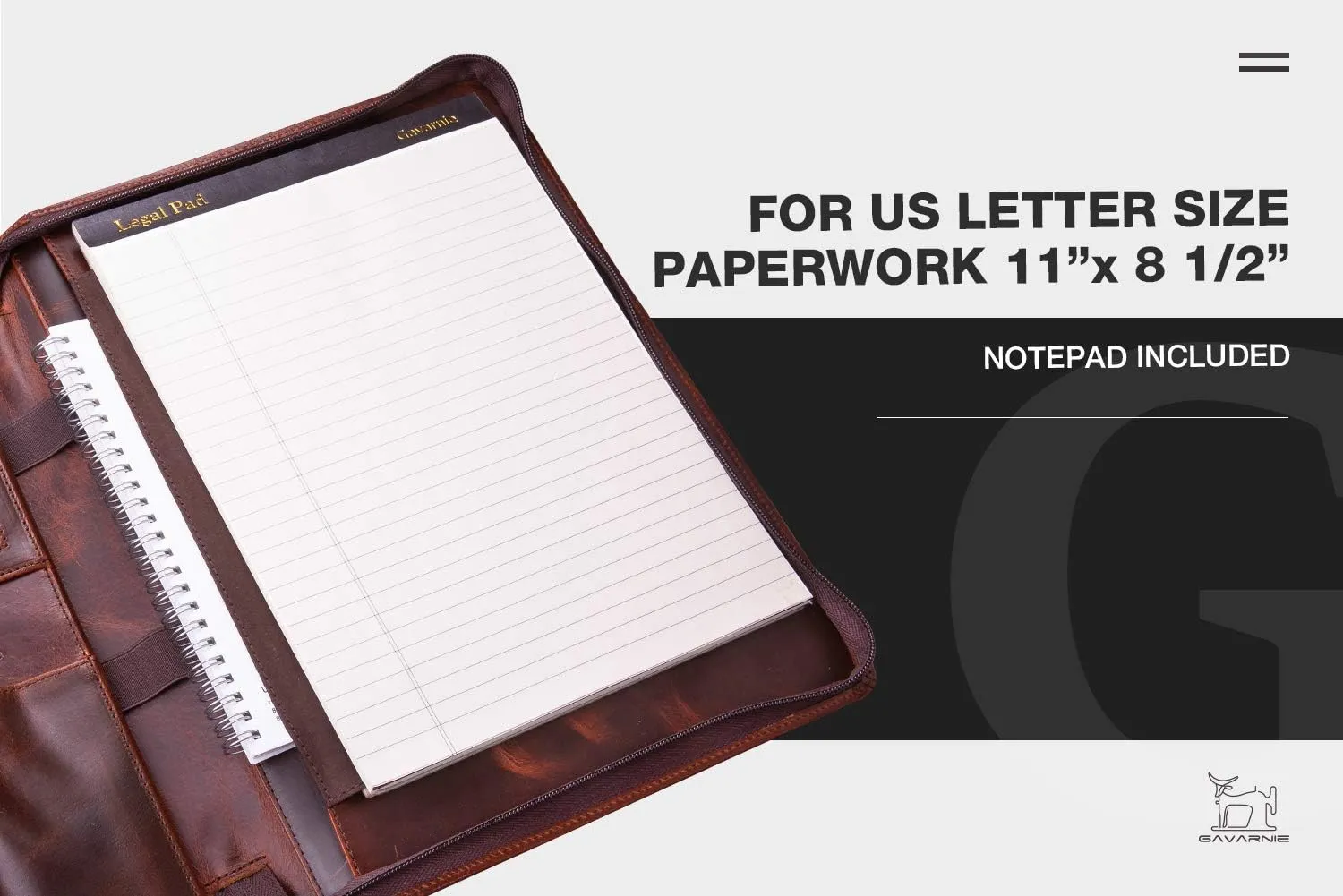 Personalized Leather Portfolio Padfolio for Men, Engraved Gifts for Father's Day for Husband from Wife, Customized Leather Gifts Present for Son/Dad, for Birthday, Oil Wax