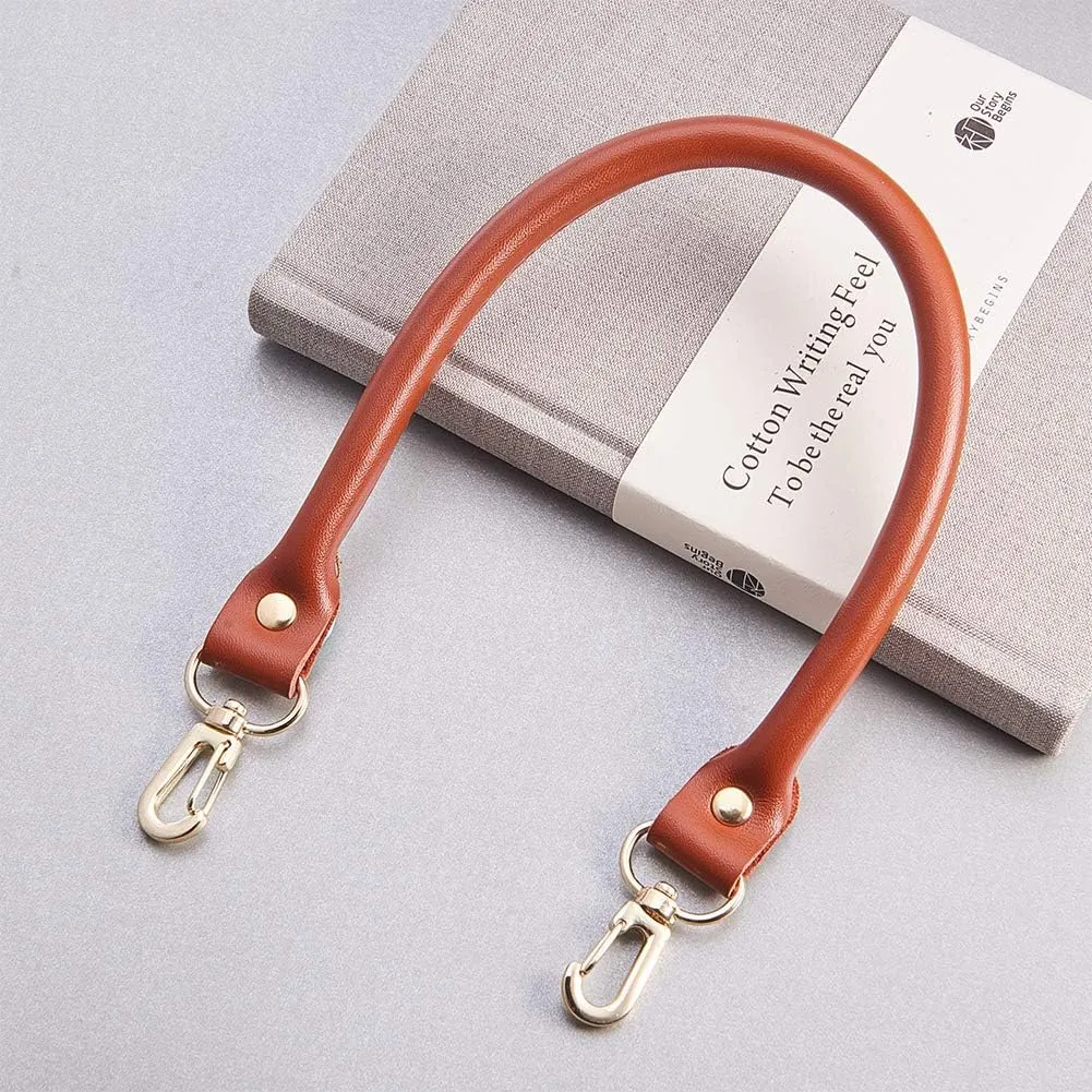 PH PandaHall 2pcs Purse Strap Replacement 15.7” Leather Replacement Handles Peru Purses Straps Handbags Bag Strap with 0.6" Swivel Lobster Buckles for Handbag Tote Bag Shoulder Bag Making