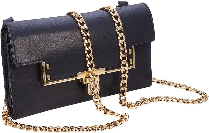 PH PandaHall 63 inch Flat Purse Chain, Extra Long Iron Corssbody Bag Chain Strap Replacement 10mm Width Golden Handbags Handle Chain for Wallet Clutch Satchel Tote with 2 Pieces Swivel Buckles