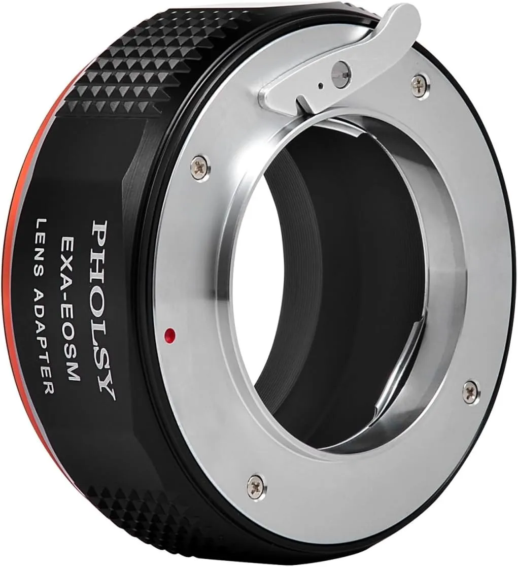 PHOLSY Lens Adapter Exakta to EF-M Compatible with Exakta (Not Compatible with Topcon) Lens to Canon EF-M (EOS M) Camera EOS M, M2, M3, M5, M6, M10, M50, M100, M200, M50 II, M6 II, Exakta to EOSM