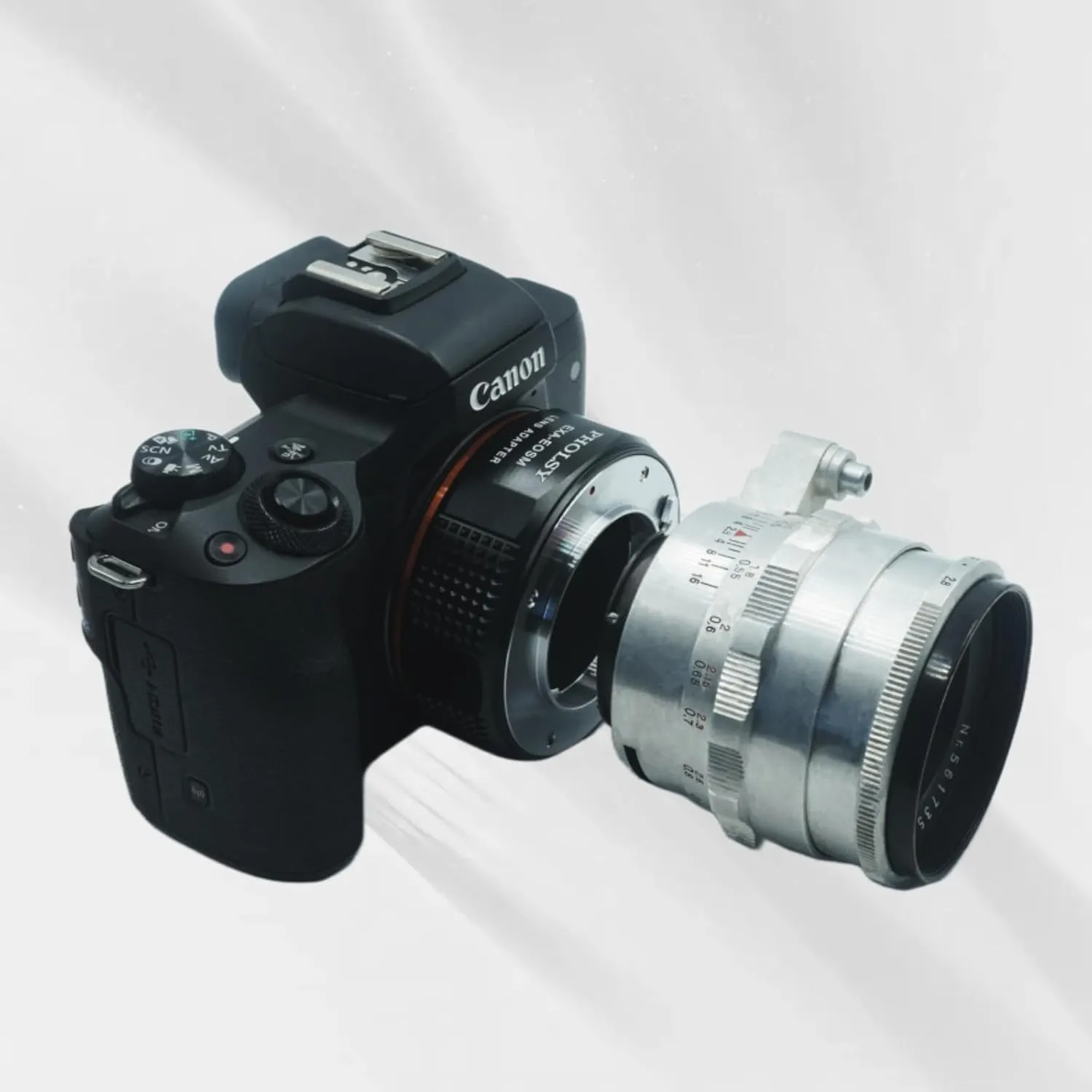 PHOLSY Lens Adapter Exakta to EF-M Compatible with Exakta (Not Compatible with Topcon) Lens to Canon EF-M (EOS M) Camera EOS M, M2, M3, M5, M6, M10, M50, M100, M200, M50 II, M6 II, Exakta to EOSM