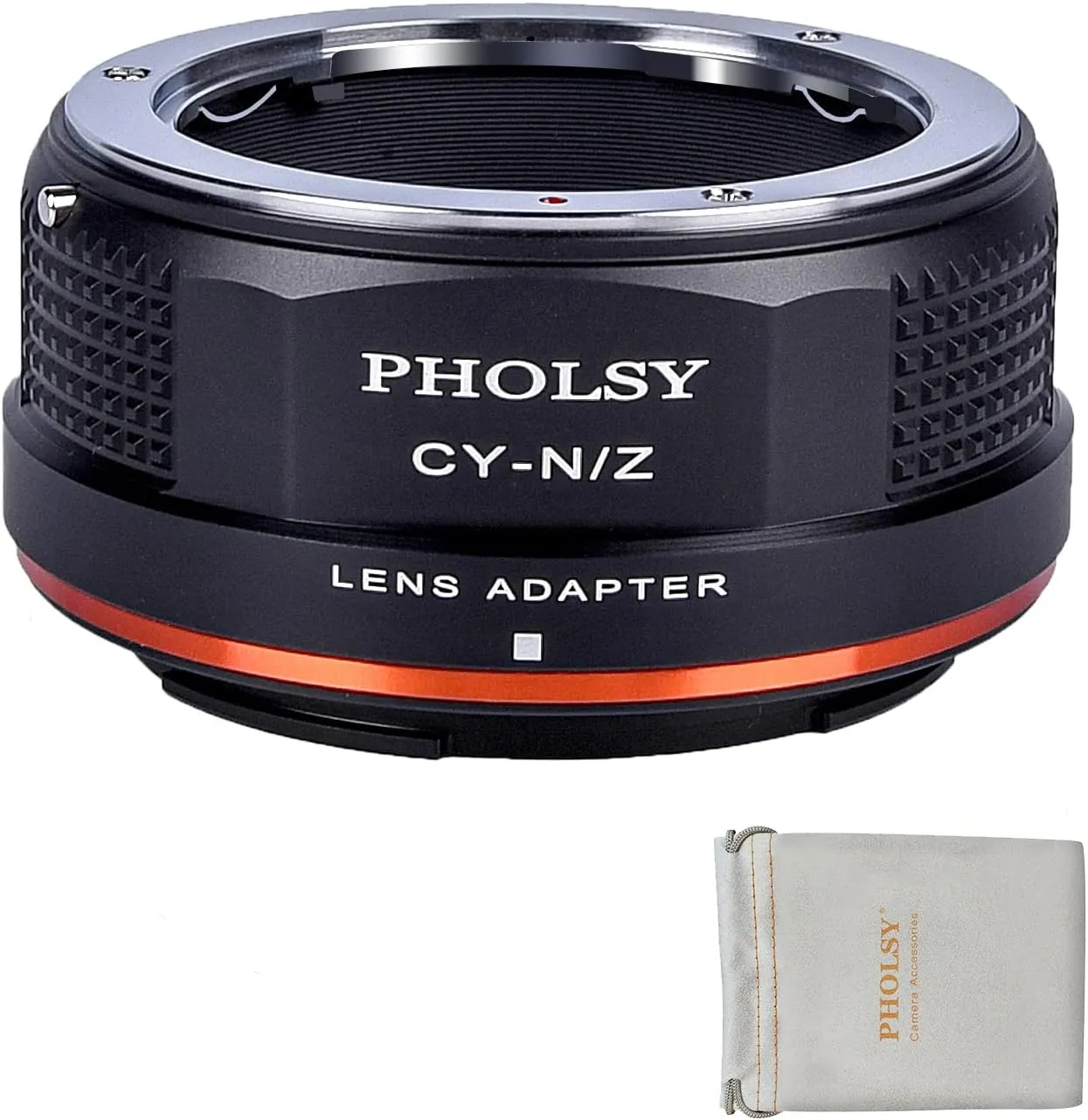 PHOLSY Lens Mount Adapter Manual Focus Compatible with Contax Yashica Mount Lens C/Y to Nikon Z Mount Camera Compatible with Nikon Z fc, Z30, Z9, Z8, Z6, Z7, Z5, Z50