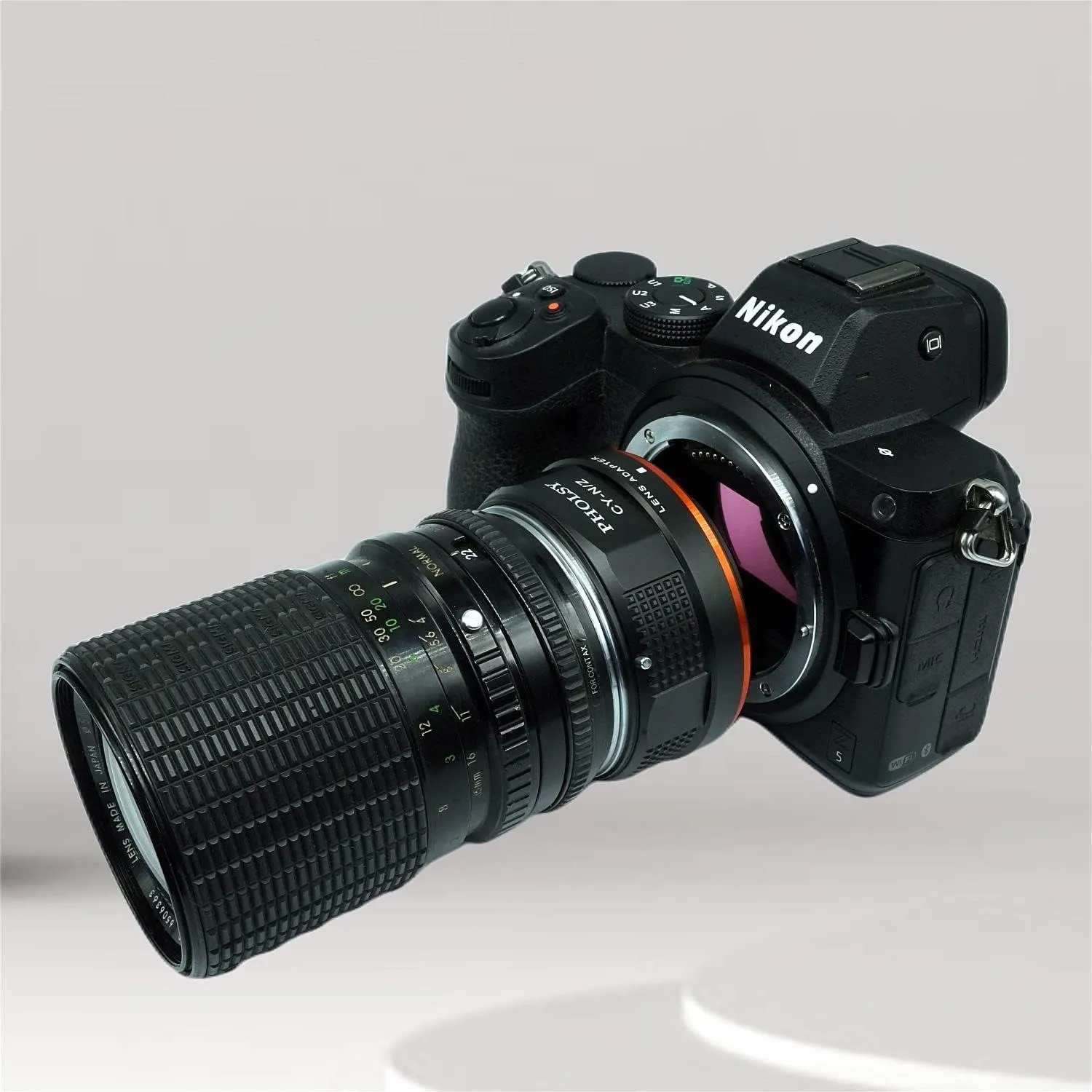 PHOLSY Lens Mount Adapter Manual Focus Compatible with Contax Yashica Mount Lens C/Y to Nikon Z Mount Camera Compatible with Nikon Z fc, Z30, Z9, Z8, Z6, Z7, Z5, Z50
