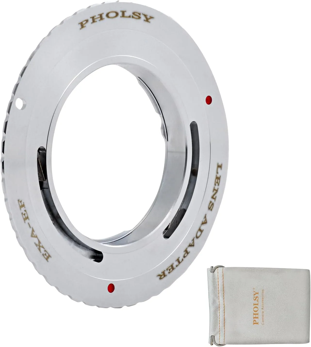 PHOLSY Lens Mount Adapter Manual Focus Compatible with Exakta (NOT Compatible with Topcon) Mount Lens to Canon EOS EF-Mount Camera Body, Exakta to EOS, Exakta to EF