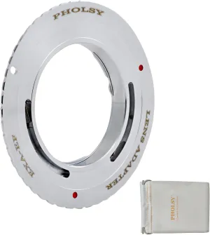 PHOLSY Lens Mount Adapter Manual Focus Compatible with Exakta (NOT Compatible with Topcon) Mount Lens to Canon EOS EF-Mount Camera Body, Exakta to EOS, Exakta to EF