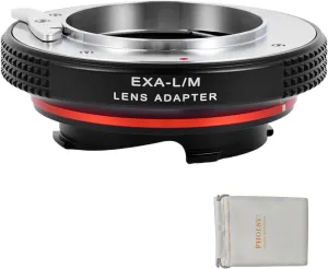 PHOLSY Lens Mount Adapter with 6-Bit Coding Compatible with Exakta (Not Compatible with Topcon) Lens to Leica M Mount Cameras Exakta to Leica M