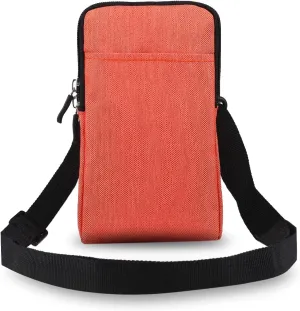 Phone Holster 7.2 inch Mens Holster Compatible with Honor Magic V2,Mini Crossbody Bag Shoulder Bag Compatible with Men, Small Messenger Bag Compatible with Samsung Galaxy Fold 6/5/4/3 Case Cover(Orang