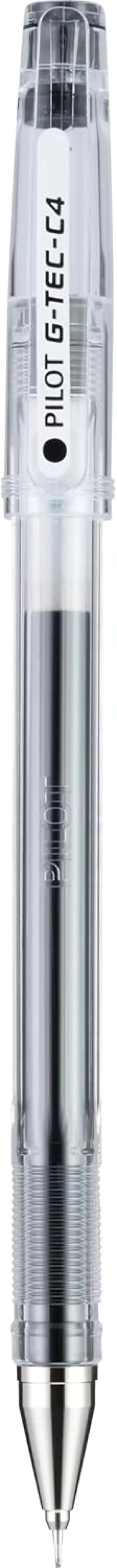 PILOT G-Tec-C Gel Ink Rolling Ball Pens, Ultra Fine Point (0.4mm), Black Ink, 12-Pack (35491)