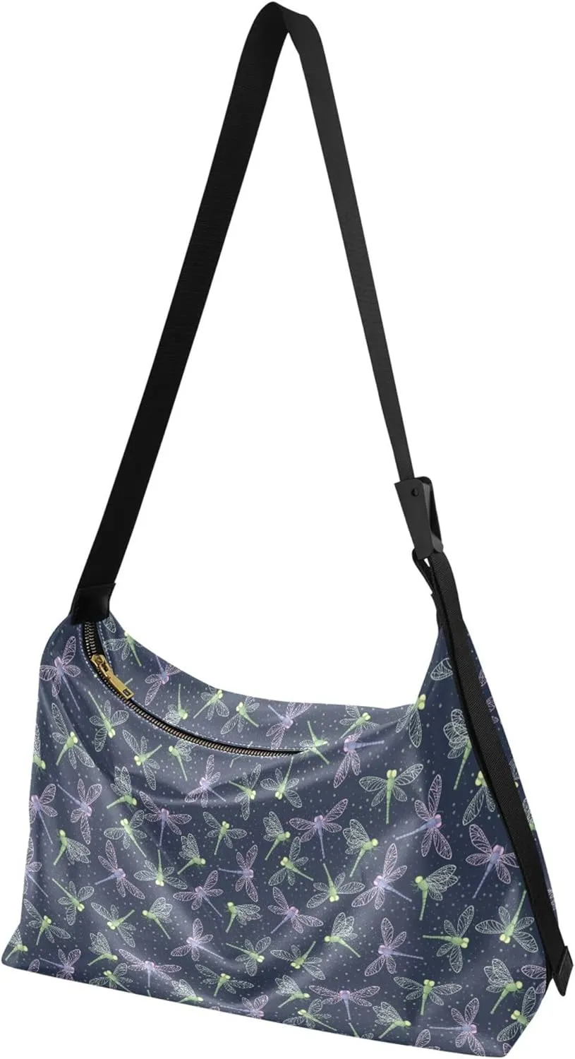 Pink Flamingos Funny Leather Hobo Purses for Women Large Crossbody Purses Animal Print Women Shoulder Handbags