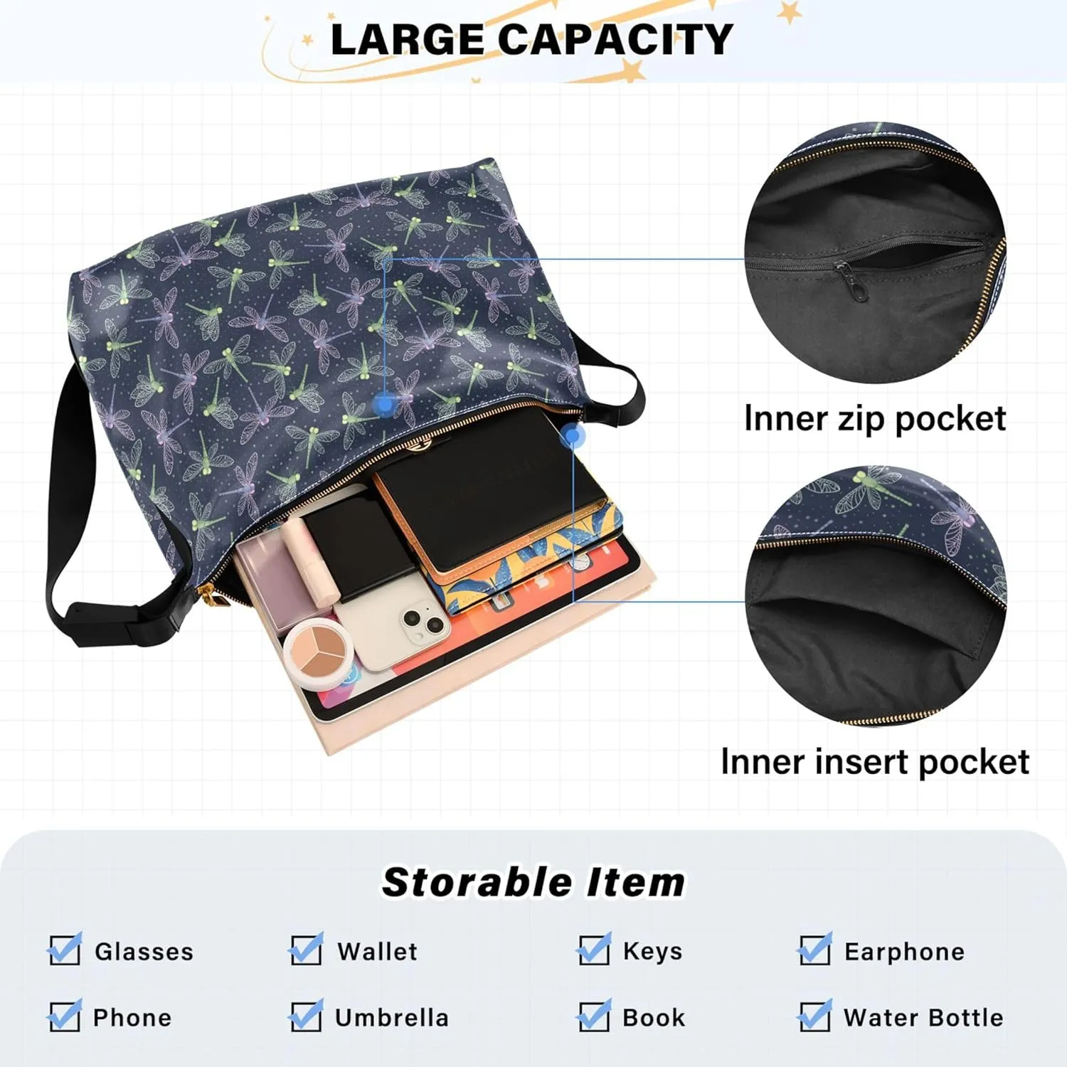 Pink Flamingos Funny Leather Hobo Purses for Women Large Crossbody Purses Animal Print Women Shoulder Handbags