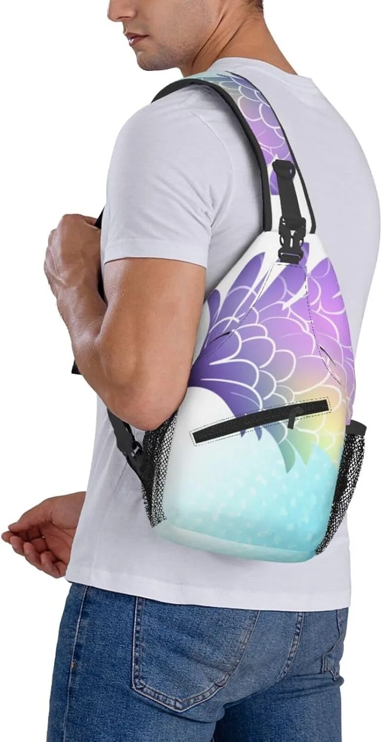 Pink Starfish Men's And Women's Small Crossbody Bags Chest Bags Daily Bags Are Suitable For Outdoor Hiking Trips