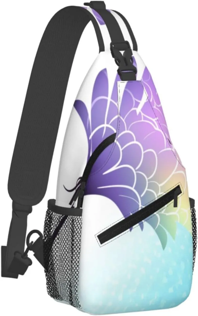 Pink Starfish Men's And Women's Small Crossbody Bags Chest Bags Daily Bags Are Suitable For Outdoor Hiking Trips