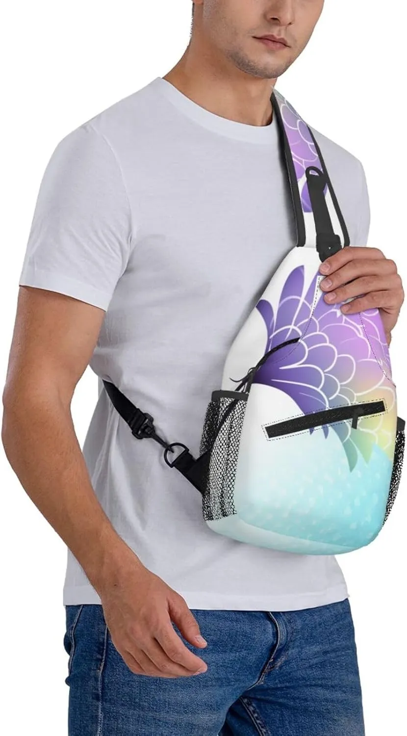 Pink Starfish Men's And Women's Small Crossbody Bags Chest Bags Daily Bags Are Suitable For Outdoor Hiking Trips