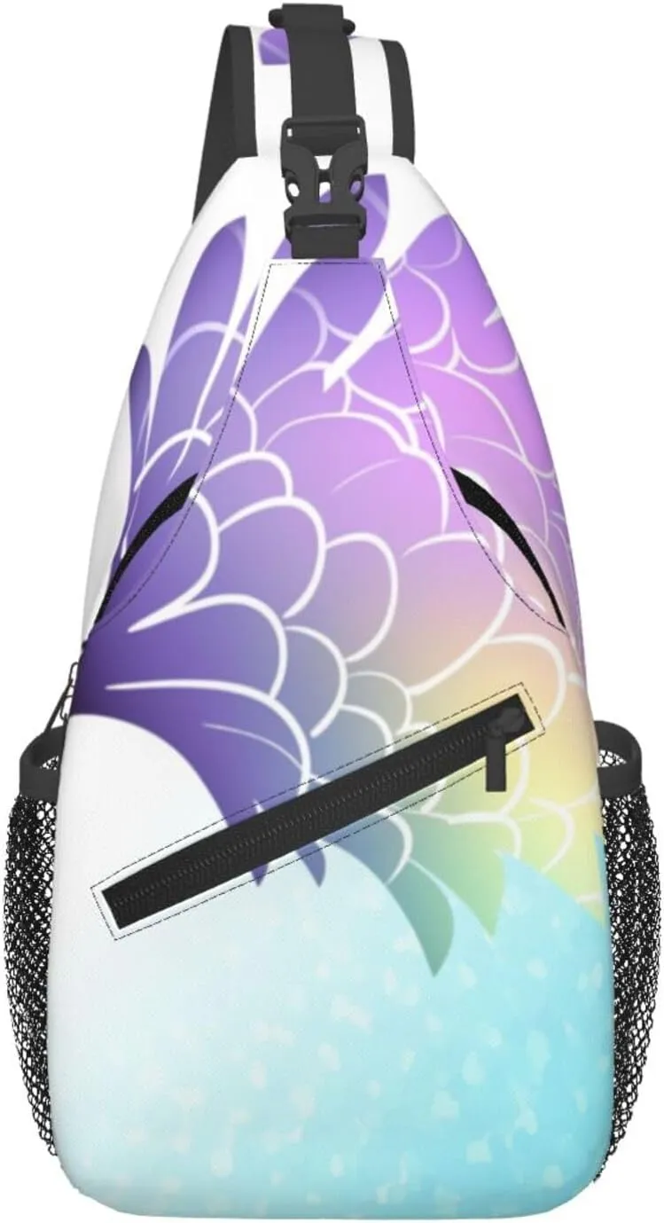Pink Starfish Men's And Women's Small Crossbody Bags Chest Bags Daily Bags Are Suitable For Outdoor Hiking Trips