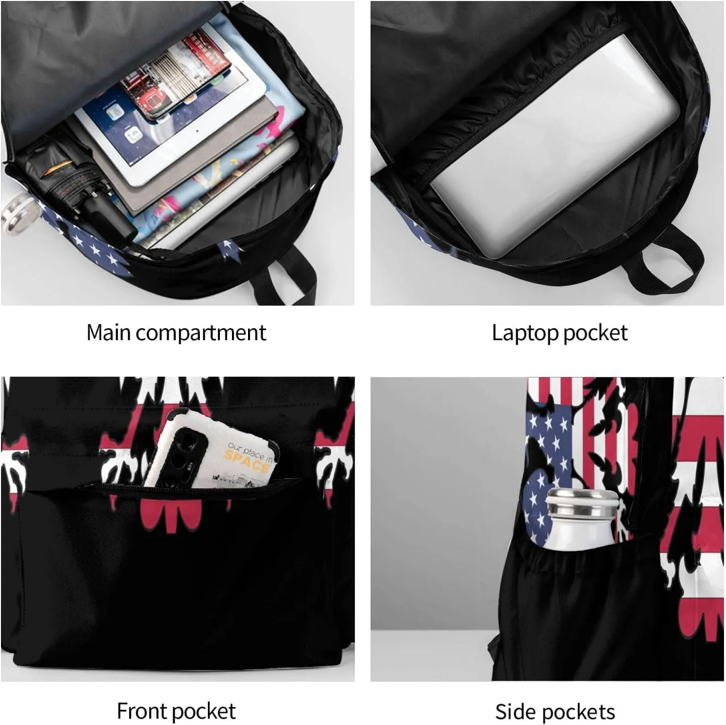 Polish American Eagle Laptop Backpack Work Travel Backpacks Business Rucksack Casual Outdoor Daypack with Adjustable Strap Bags for Sports Office Gym Hiking