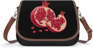 Pomegranate Crossbody Bags for Women Fashion Purse Shoulder Bag Handbags with Adjustable Strap