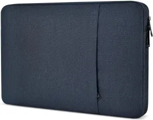 Portable Monitor Sleeve 15.6 16.1 inch, Padded Shockproof Carrying Case Bag for 15.6-16.1 inch Portable Display Monitors, Water-Resistant Laptop Bag Cover with Accessory Pocket -Navy Blue