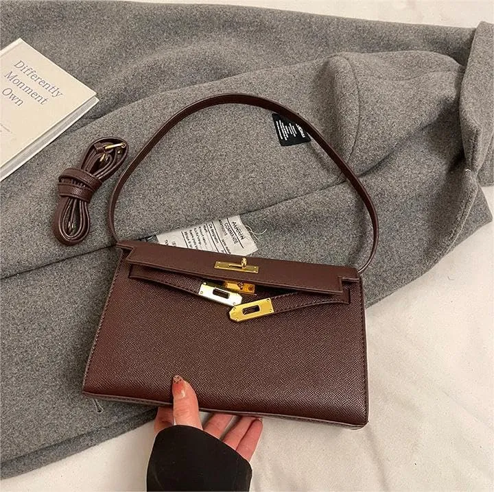 Premium texture women's handbags versatile single-shoulder crossbody bags fashionable commuter underarm Purses