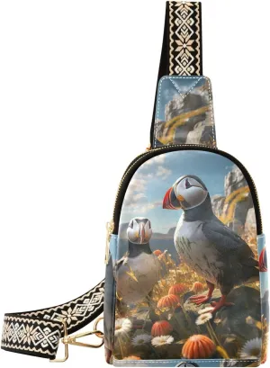 Printing Small Crossbody Sling Bags Chest Bag for Women Fanny Packs Purses