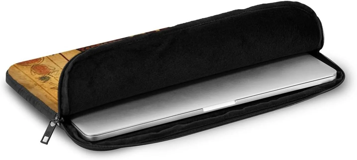 Protective Laptop Computer Case Portable Bag Sleeve Handbags for 12 Inch - Primitive Vintage Egyptian