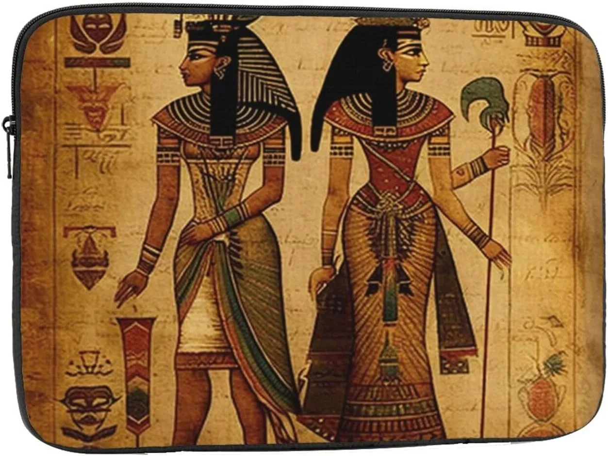 Protective Laptop Computer Case Portable Bag Sleeve Handbags for 12 Inch - Primitive Vintage Egyptian