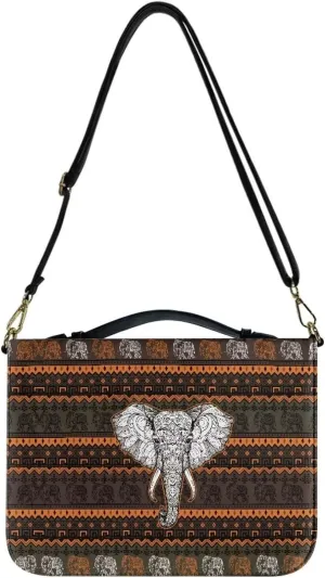 PU Leather Handle Bible Cover Church Book Cover with Strap,Carrying Book Case Crossbody Bag