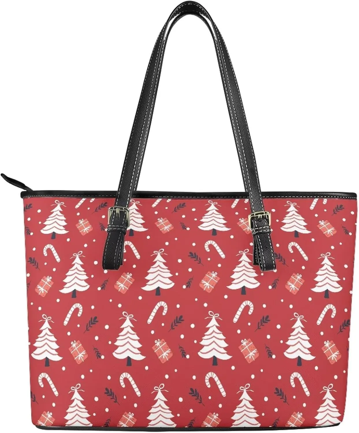PU Leather Tote Shoulder Bag for Women Satchel Handbag with Top Handles Zipper Computer Bags Briefcase