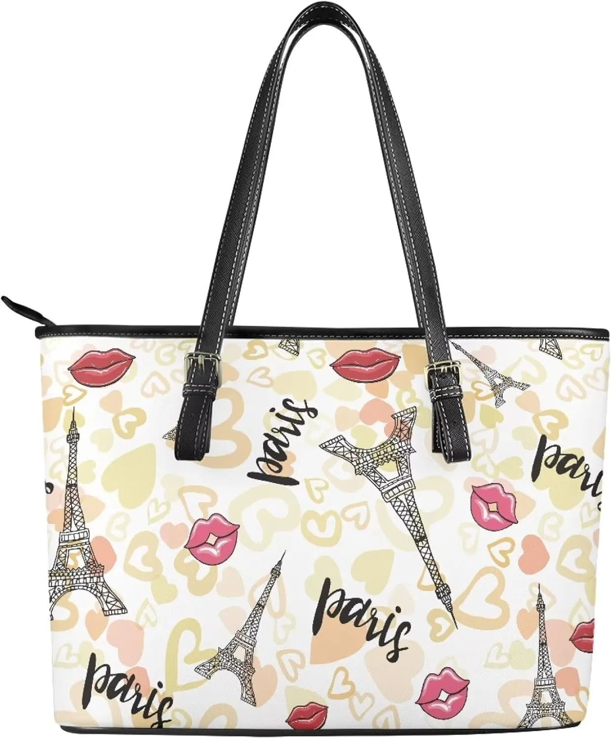 PU Leather Tote Shoulder Bag for Women Satchel Handbag with Top Handles Zipper Computer Bags Briefcase